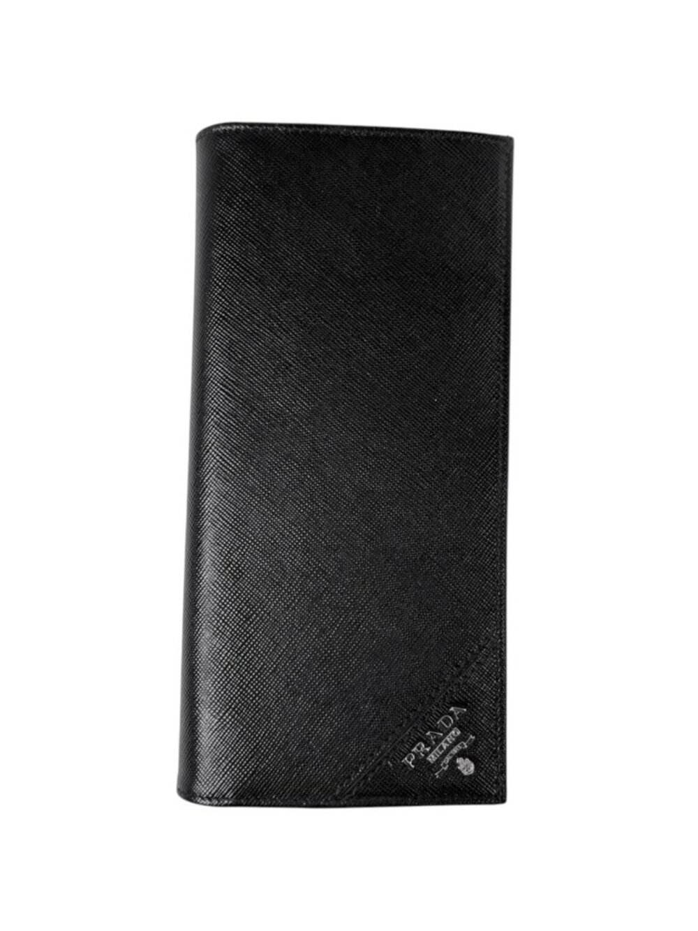 Prada Wallet Logo Saffiano Leather Nero